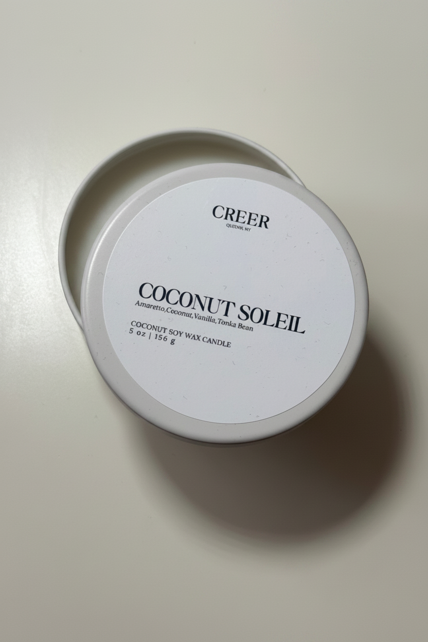 Coconut Soleil 5 oz Tin Candle