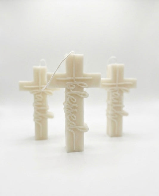 Baptism Cross Candles