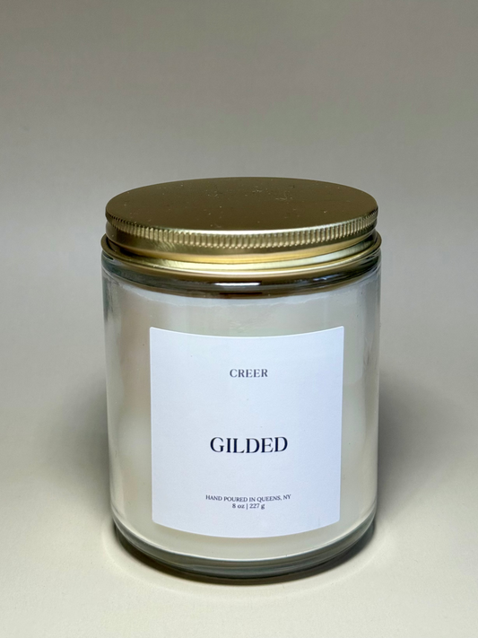 Gilded 8 oz Jar Candle