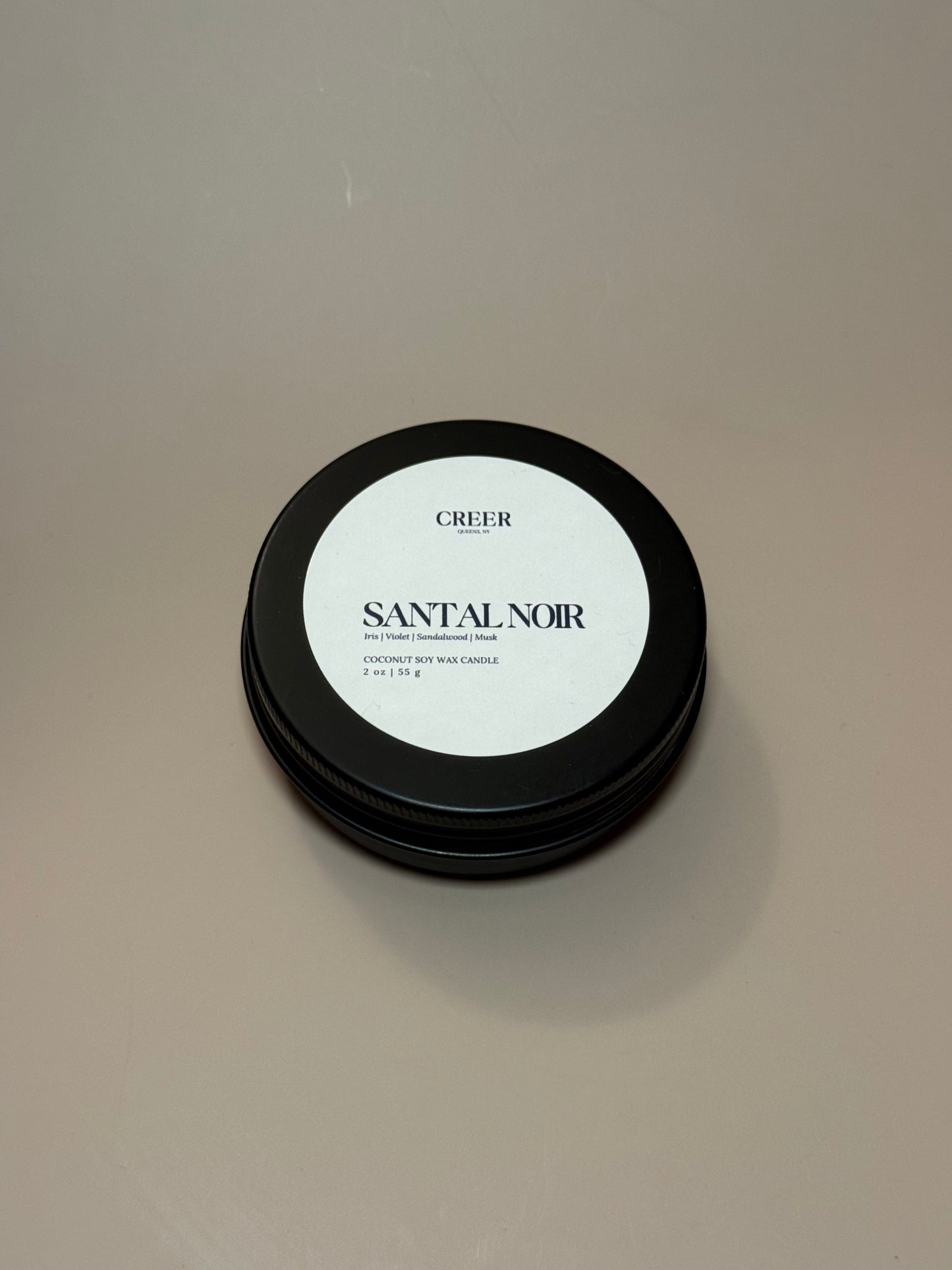 Santal Noir 2 oz Travel Size Candle